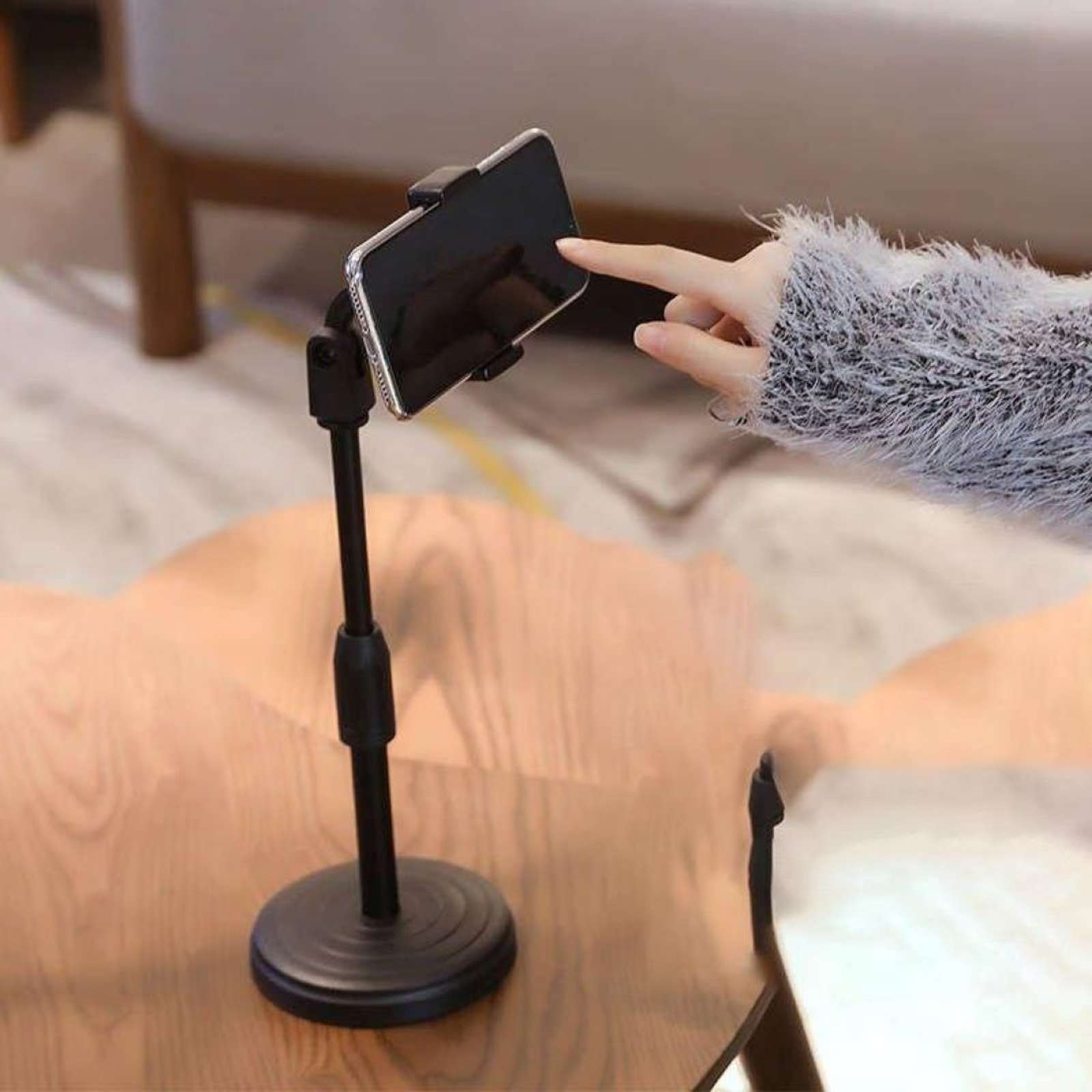 Height Adjustable Mobile Stand Holder (Set of 2)