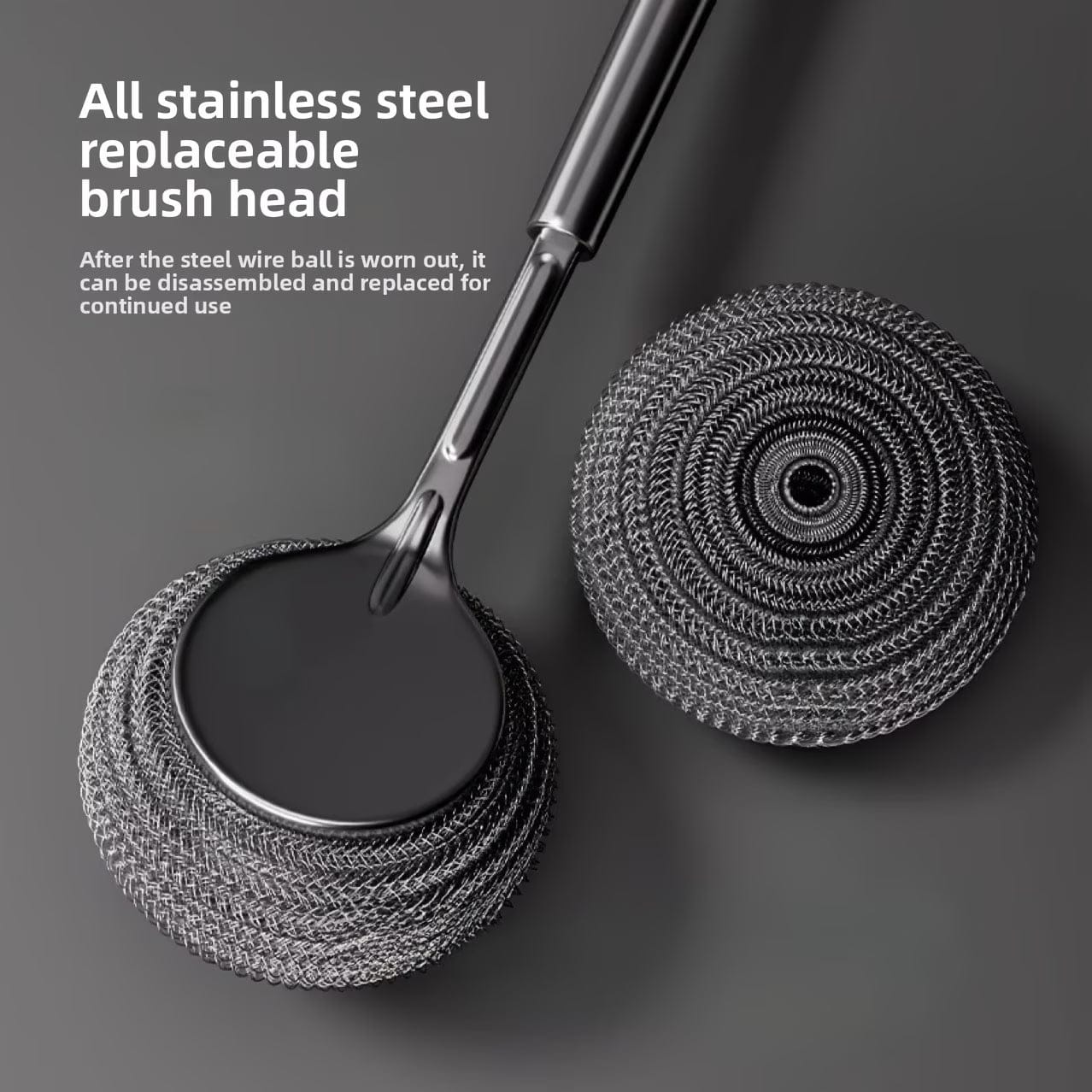 Steel Heavy-Duty Pot Cleaner (Buy 1 Get 1 Free) | Kitchen Cleaner Deep Steel Scrubber Surfaces Cleaner Pot Cleaner Steel Heavy-Duty Pot Cleaner (Buy 1 Get 1 Free)