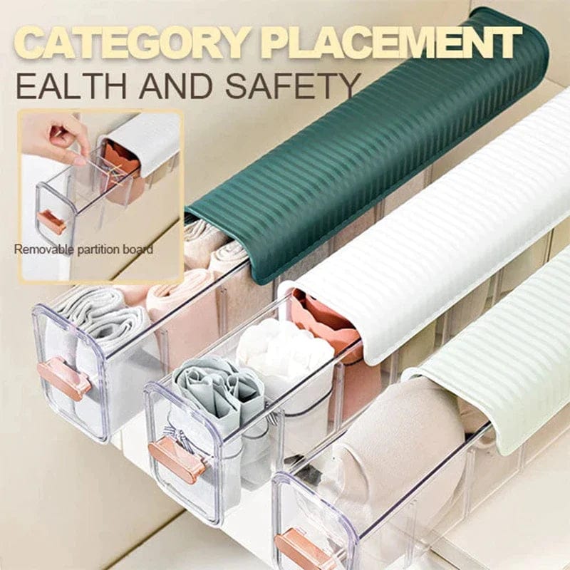 Storage Box Kitchen Organiser Box Cloth Storage Makeup Organizer  - 6 Compartment Wardrobe Storage Organizer organizer 6 Compartment Wardrobe Storage Organizer