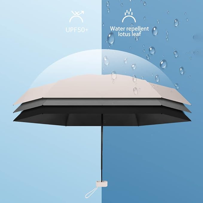 Stormfoldy | Umbrella Compact Mini Foldable Sun Protection Umbrellas Case Umbrellas Stormfoldy Mini Pastel Umbrella with Case
