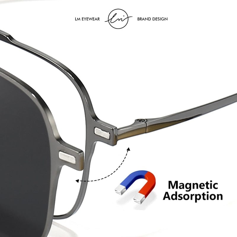 Sunglasses For Men Polarised Magnetic Sunglasses Frame Night Glasses - 3-in-1 Magnetic Polarized Sunglasses 3-in-1 Magnetic Polarized Sunglasses