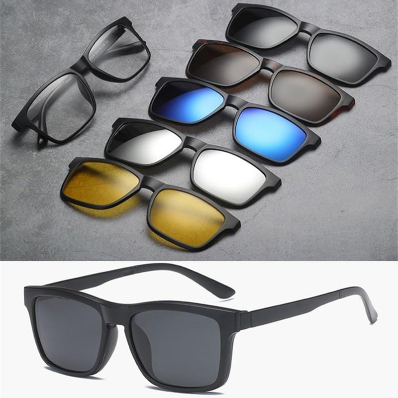 Sunglasses For Men Polarised Magnetic Sunglasses Frame Night Glasses - 3-in-1 Magnetic Polarized Sunglasses 5-in-1 Magnetic Polarized Sunglasses