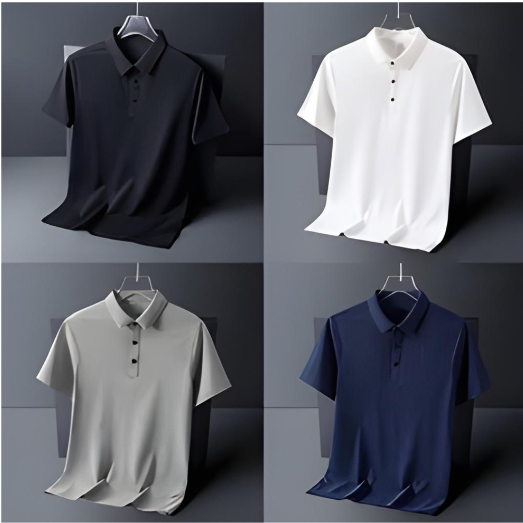 T shirt Polo Mens Tshirt Collar Tshirt Men Tops Regular Fit - Polo T-Shirt (Buy 1 Get 3 Free) - M - Men'S T-Shirt (Buy 1 Get 3 Free)