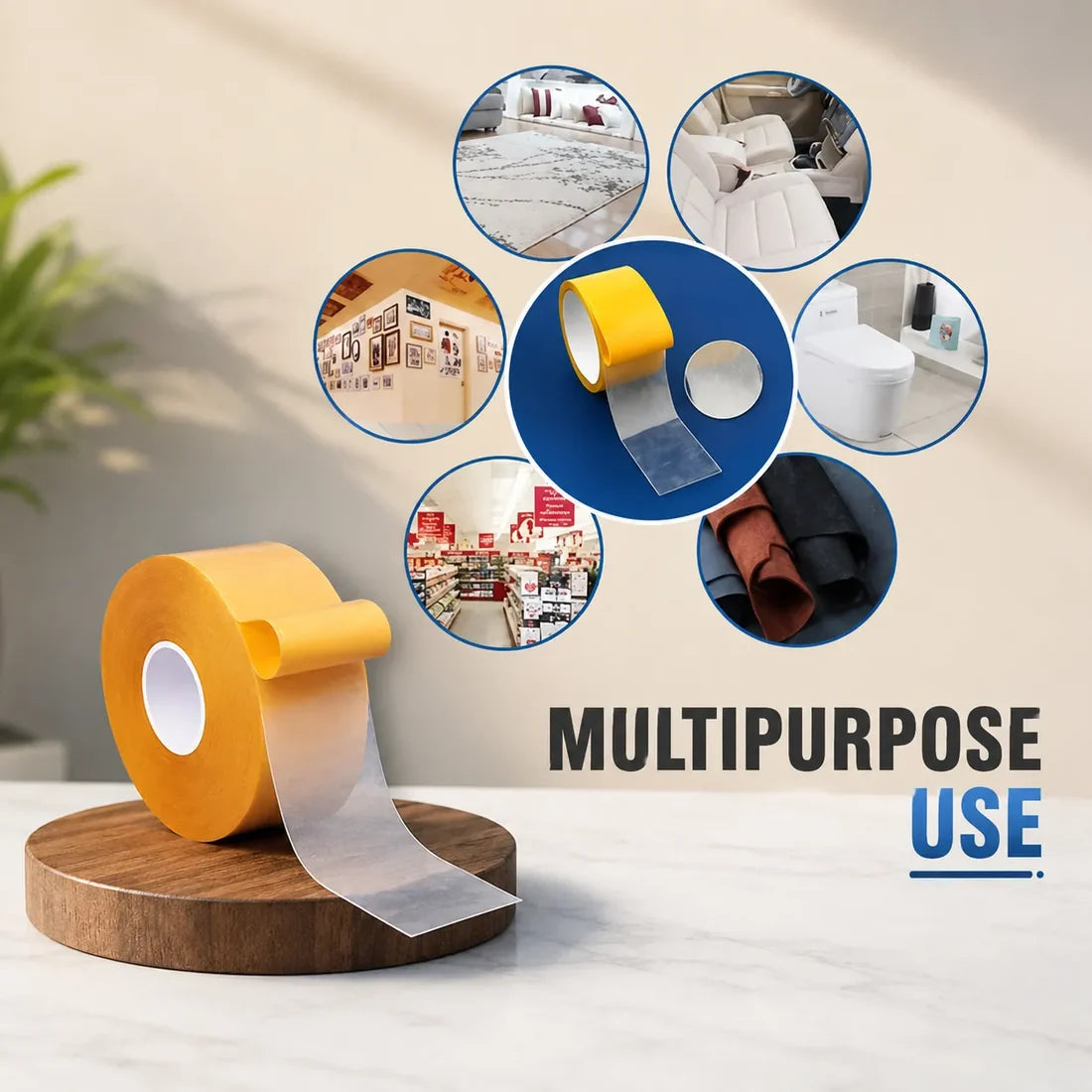 Double Sided Adhesive Mesh Tape (Set of 2)
