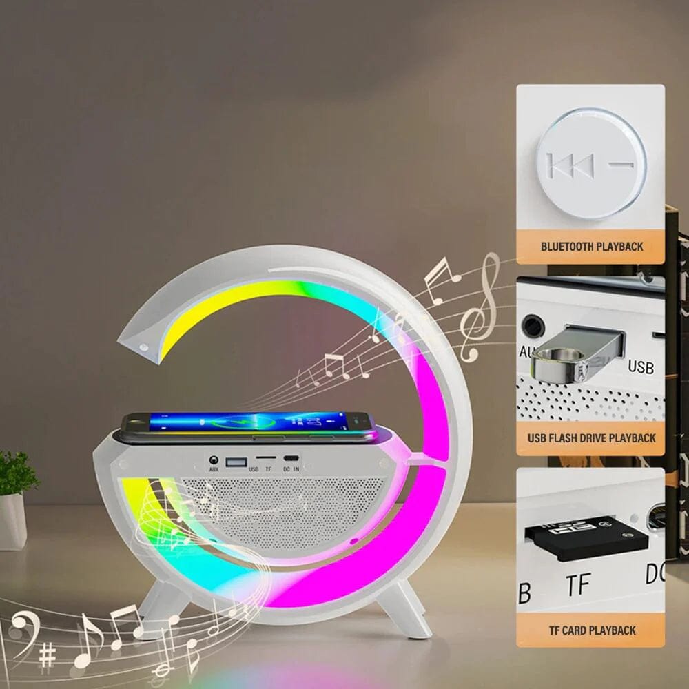 Table Lamp Light Night Room Lamp For Bedroom Wireless Charging Speaker Lamp Wireless Charging Speaker Lamp