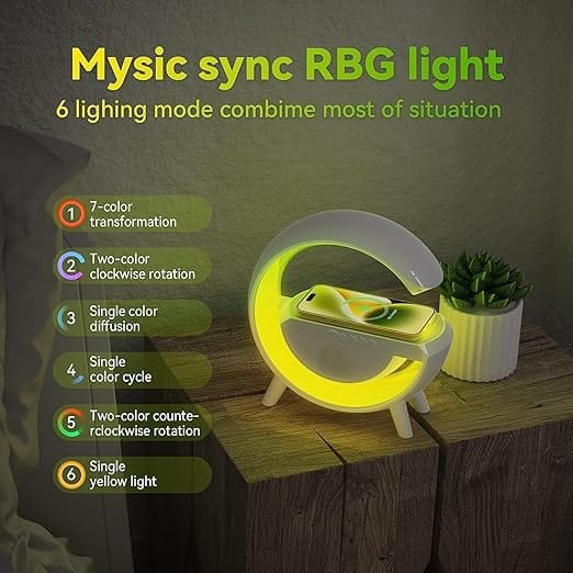 Table Lamp Light Night Room Lamp For Bedroom Wireless Charging Speaker Lamp Wireless Charging Speaker Lamp