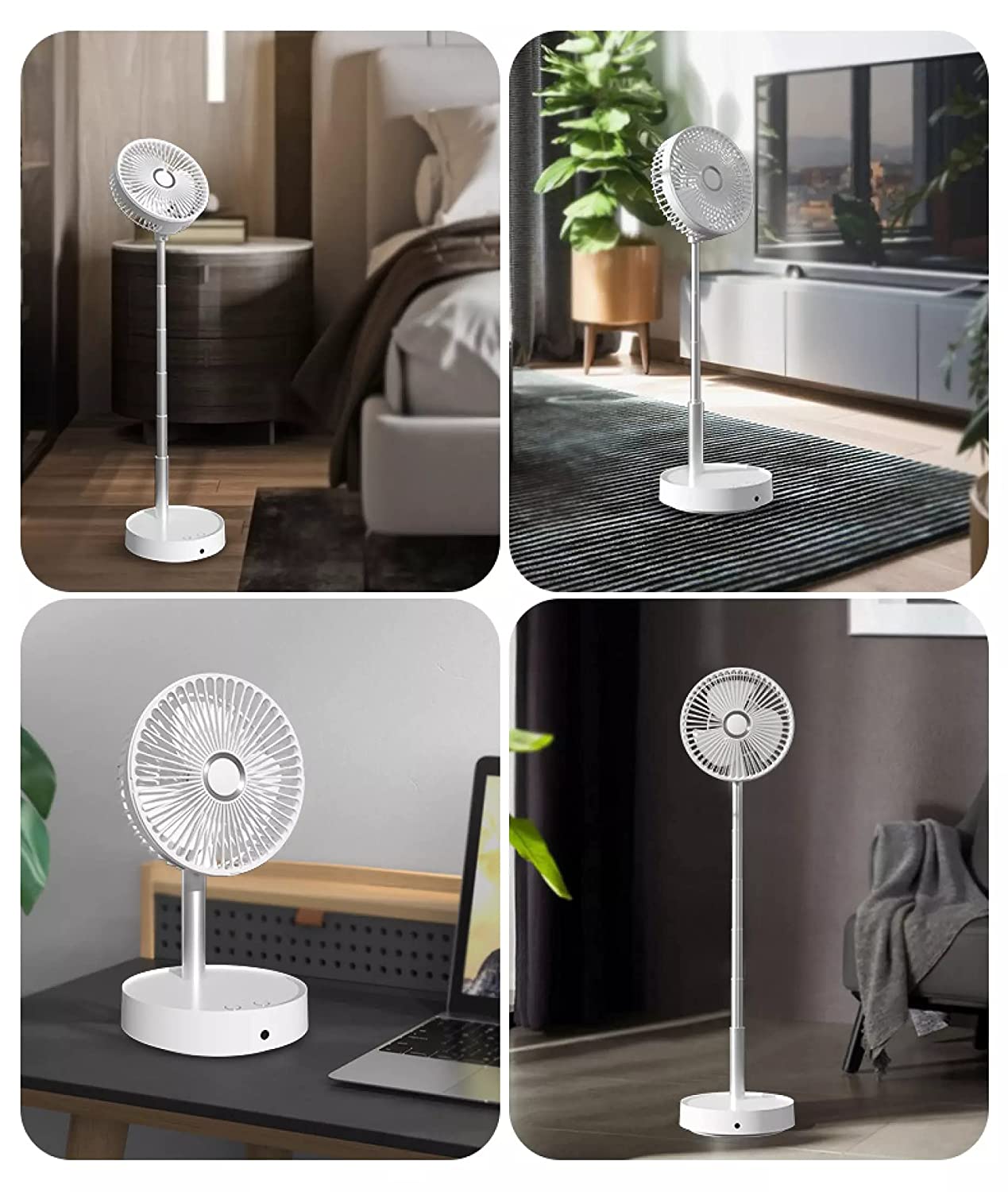 Table Rechargable Fan Cool Small Fan High Speed Desk Table Fan - Portable Rechargeable Fan Portable Fan