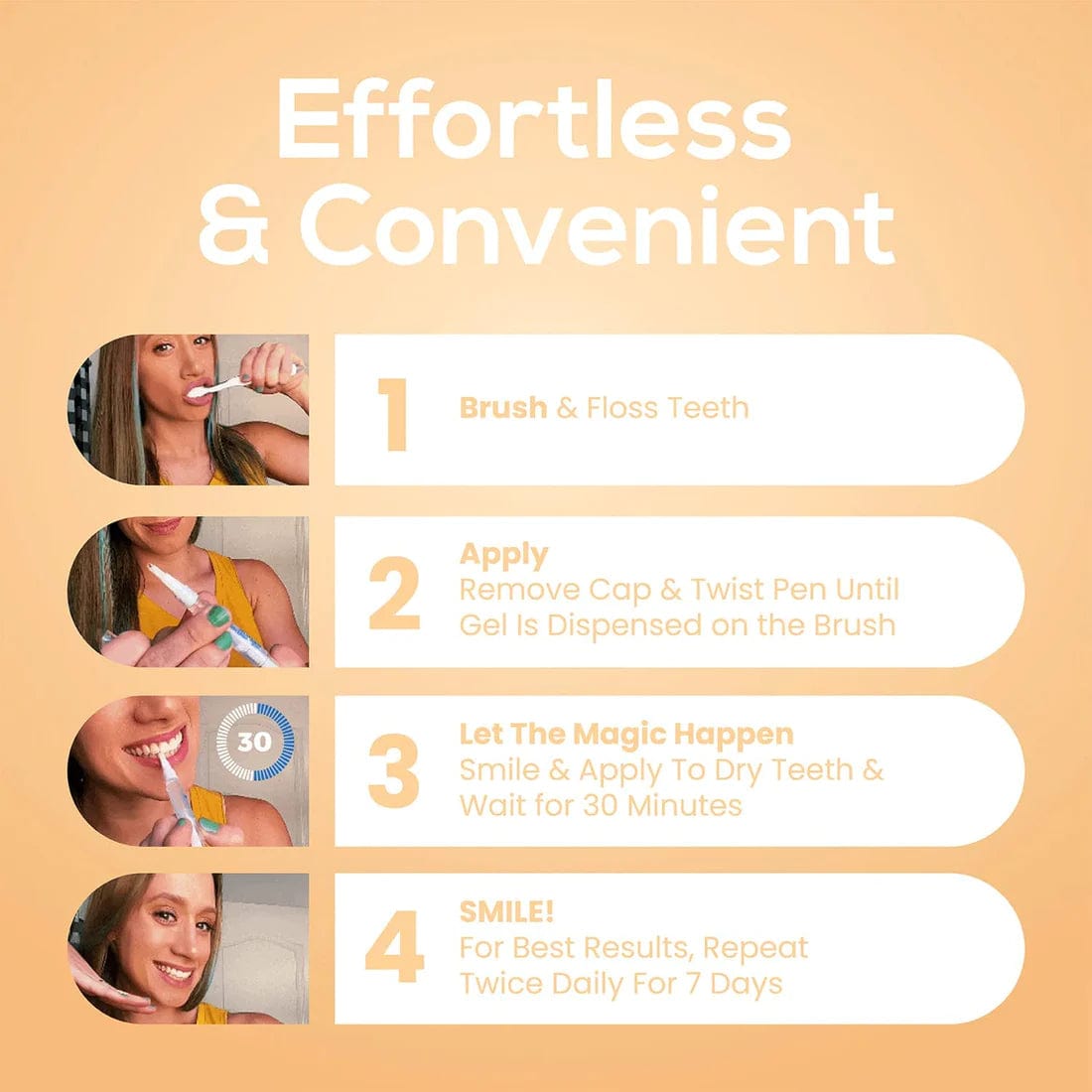 Teeth Whitening Pen Marker Whitening Products Instant Gel Treatment Teeth Whitening Pen - Pack of 2