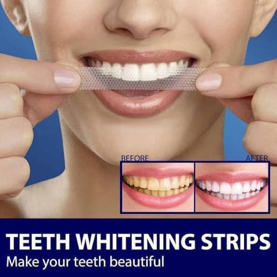 Teeth Whitening Strip (Pack of 7 Pair Strips) | Teeth Whitening Strips Brithening Bleached Teeth Denstist Kit Teeth Whitening Strip (Pack of 7 Pair Strips)
