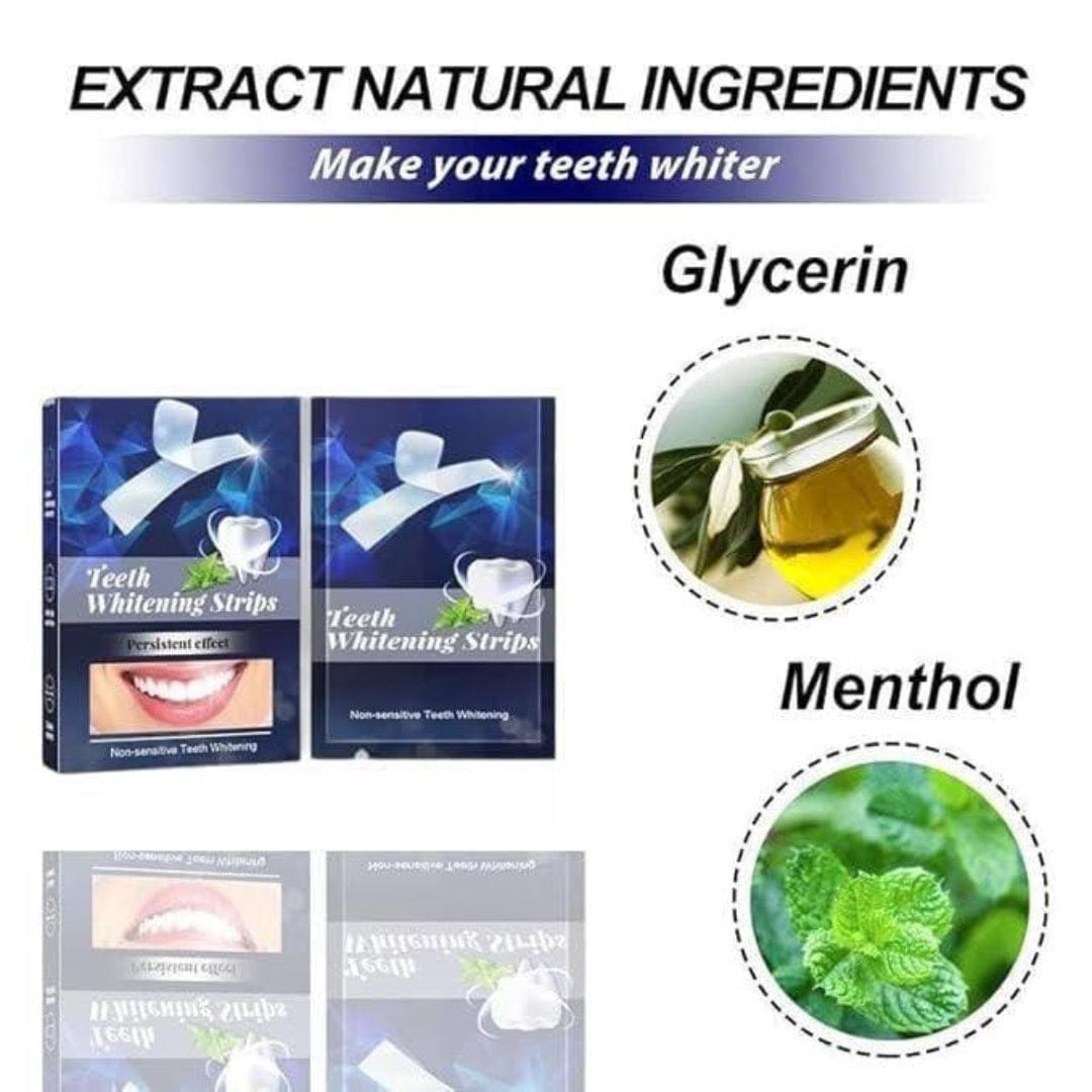 Teeth Whitening Strip (Pack of 7 Pair Strips) | Teeth Whitening Strips Brithening Bleached Teeth Denstist Kit Teeth Whitening Strip (Pack of 7 Pair Strips)