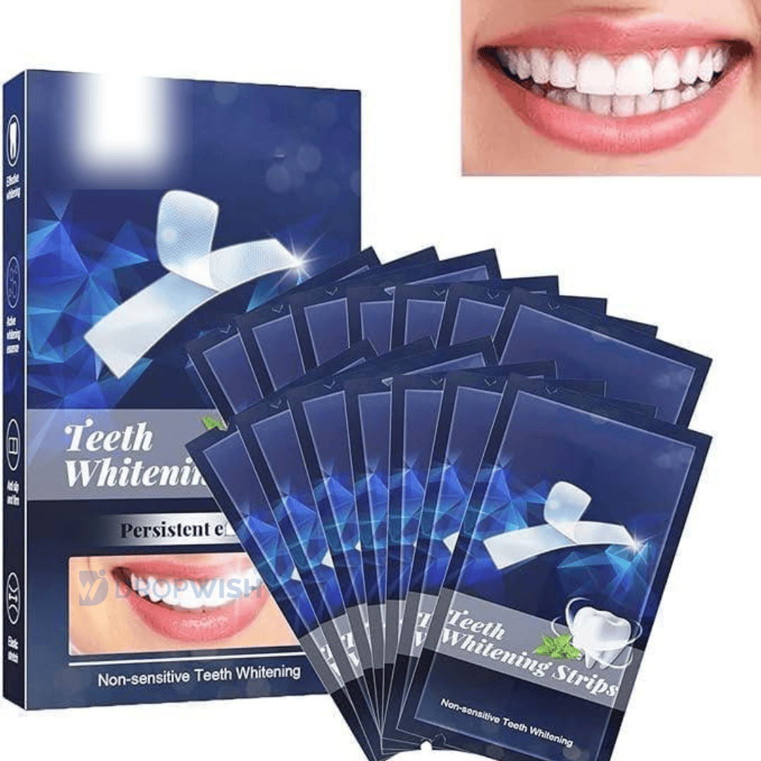 Teeth Whitening Strip (Pack of 7 Pair Strips) | Teeth Whitening Strips Brithening Bleached Teeth Denstist Kit Teeth Whitening Strip (Pack of 7 Pair Strips)