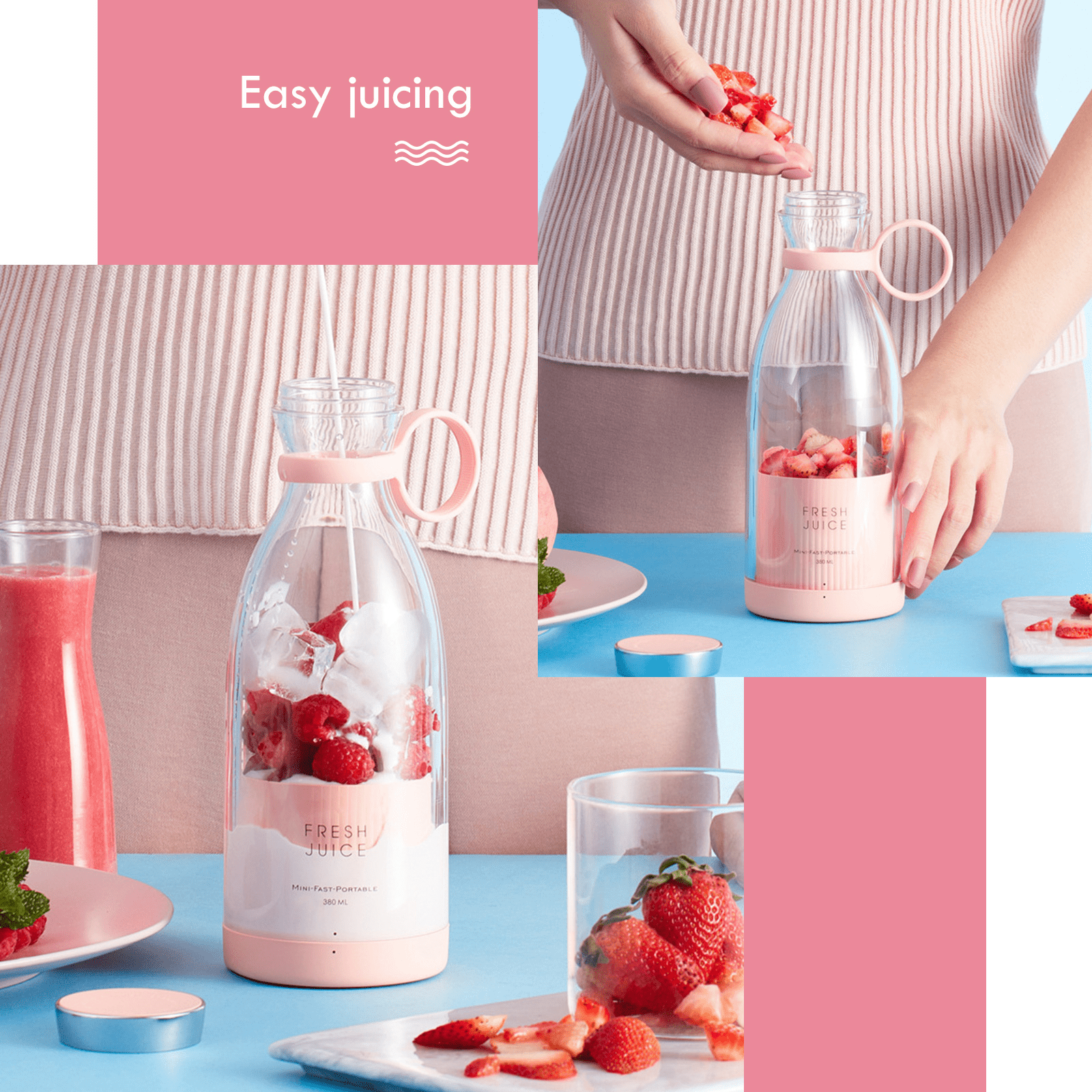 The Portable Blender (50% OFF) | Juice Blender Portable Mixer Grinder Juicer Bottle Fruit Blender juicer The Portable Blender (50% OFF)