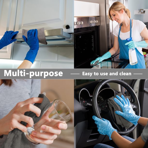 Thickened Magic Cleaning Cloth | Microfiber Cloth Cleaning Glass Kitchen Wipe Cloths Material - Cleaning Cloth - Pack of 5 Clothes - Magic Microfiber Cleaning Cloths