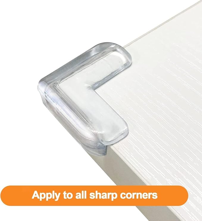 Transparent Anti-collision Corner Cover (Pack of 6) Transparent Anti-collision Corner Cover (Pack of 6)