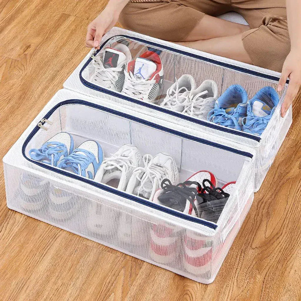 Transparent Shoe Storage Organizer | Shoe Racking Boxes Storage Shoes Organizer Cabinet Rack Transparent Home Decor Decals Transparent Shoe Storage Organizer