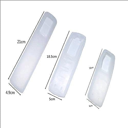 Transparent Silicone Remote Cover (3 Pcs) | Universal Tv Remote Controller Transparent Silicone Cover For Tvs Transparent Silicone Remote Cover (3 Pcs)