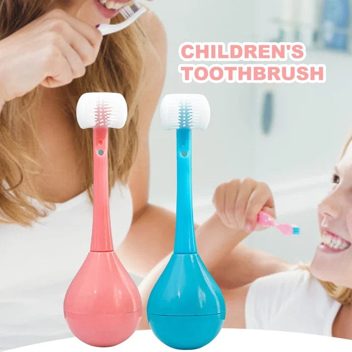 Tumbler Three-sided Children's Toothbrush Tumbler Three-sided Children's Toothbrush