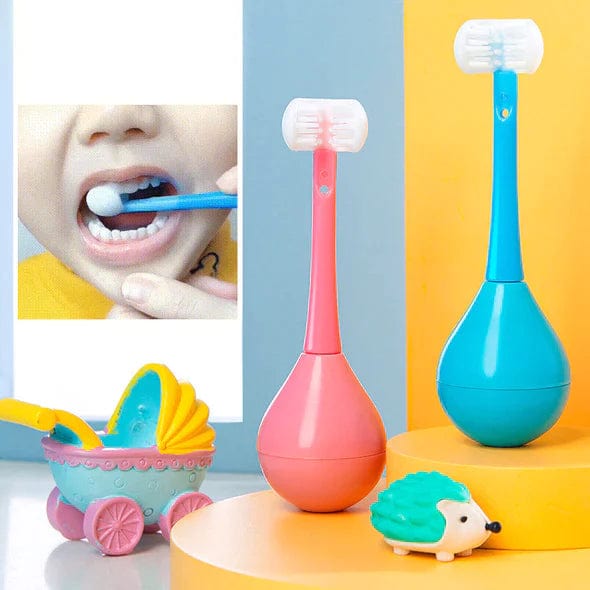 Tumbler Three-sided Children's Toothbrush Tumbler Three-sided Children's Toothbrush