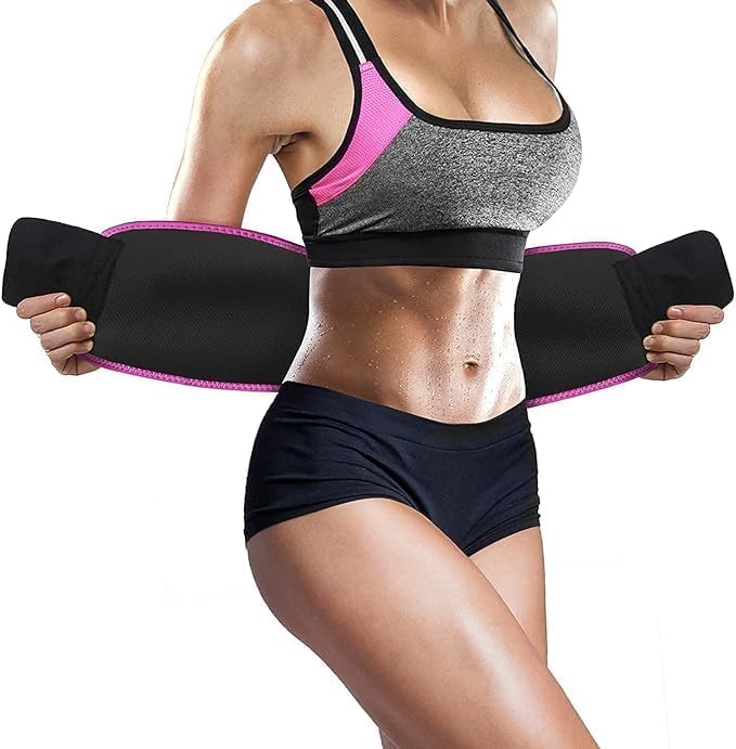 Tummy Trimmer Slimming Belt | Reduce Belly Fat Slimming Belt Tummy Trimmer Waist Reduction - Pack of 1 - Tummy Trimmer Slimming Belt