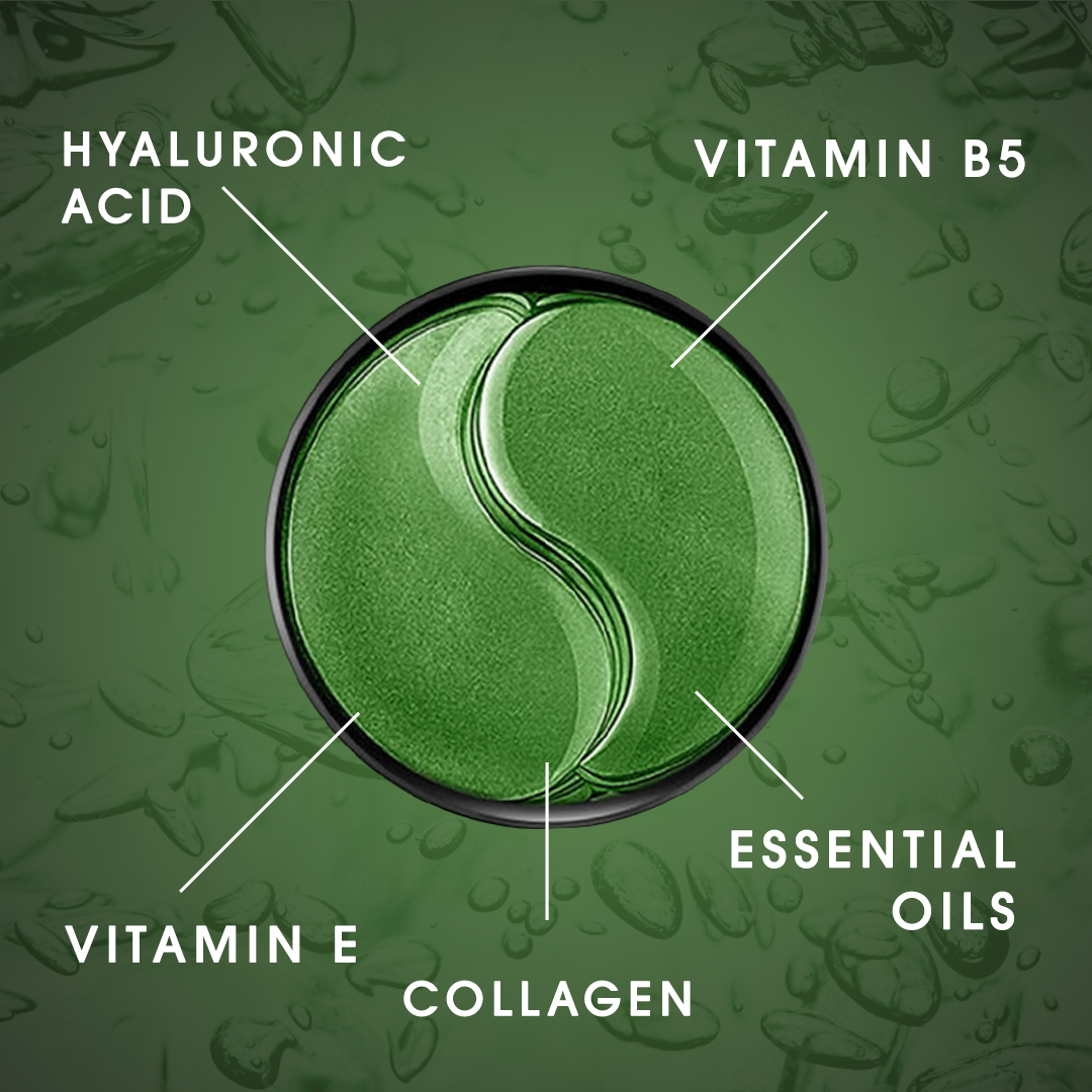 Under Eye Gel Patches | Under Eye Patches Mask Gel Green Tea Undereye Patch - Face - Under Eye Gel Patches