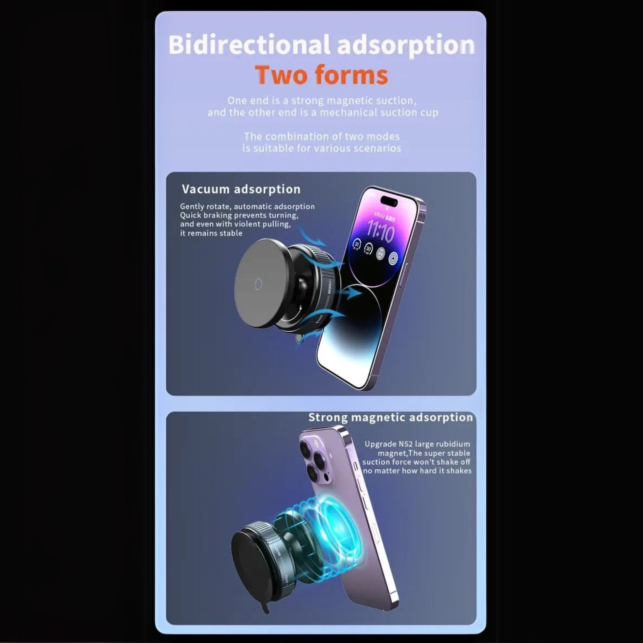 Vacuum Suction Magnetic Phone Mount | Pop Sockets Mag Safe Phone Holder Grip Suction Mount - Accessories - Vacuum Suction Magnetic Mount