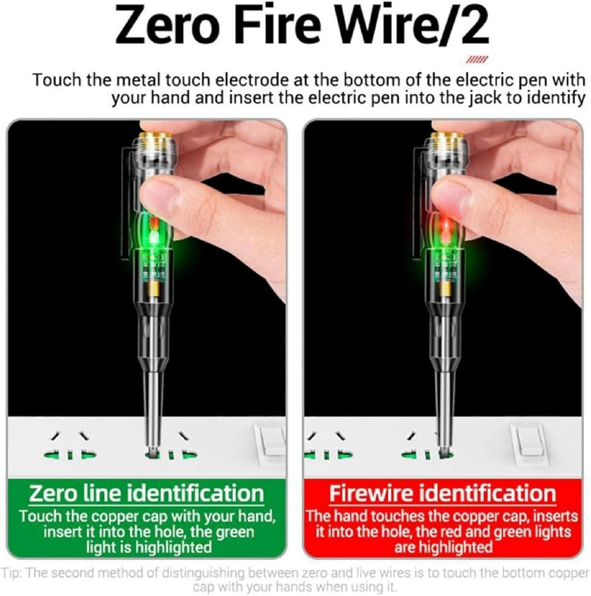 Voltage Tester Pen | Network Tester Electric Meter Voltage Electrical Testing Screwdriver Voltage Tester Pen (Set of 2)