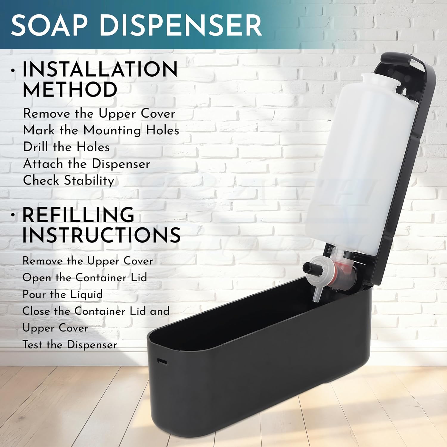 Wall-Mounted Manual Soap Dispenser | Soap Dispenser Wall Mounted Pump Bottle Manual Soap Products - Wall-Mounted Manual Soap Dispenser