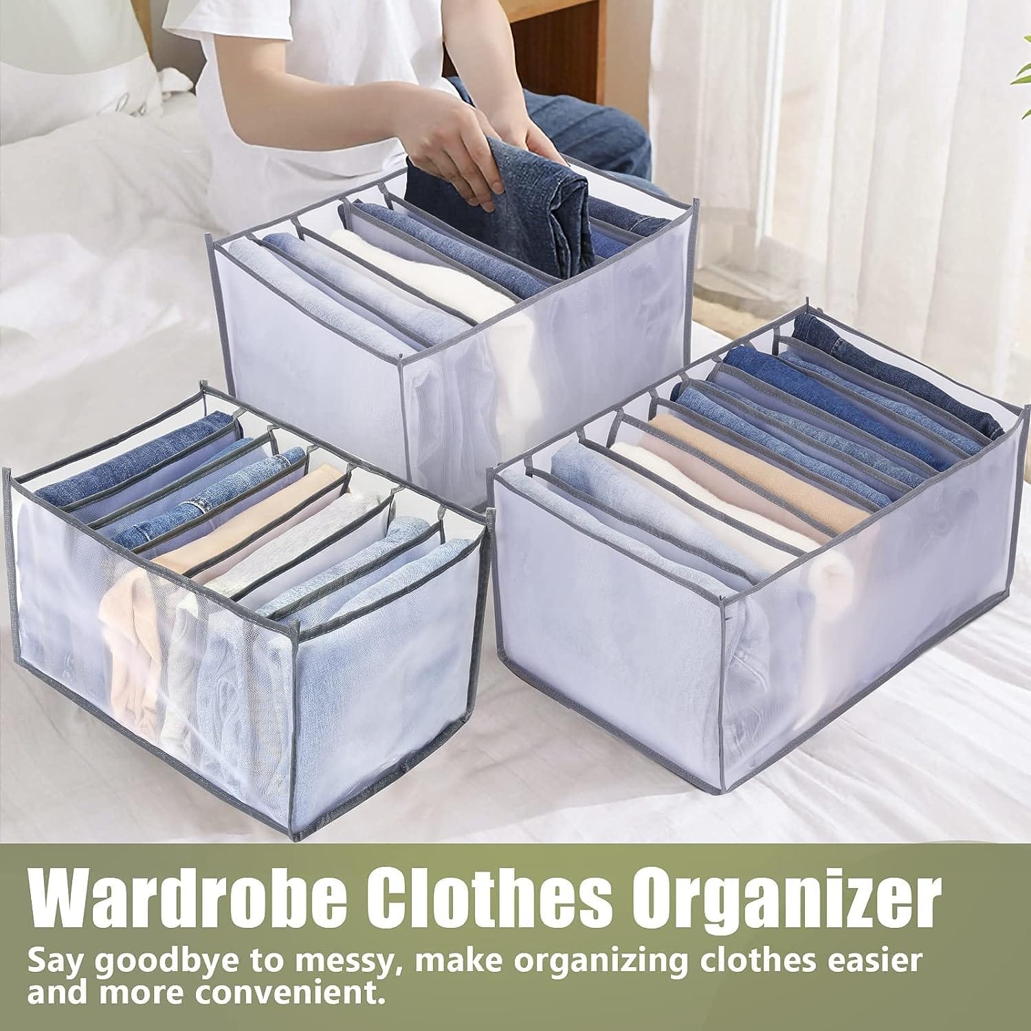 Wardrobe Clothes Storage Organizer | Storing Clothes Wardrobe Organiser Box Wardrobe Clothes Storage Organizer