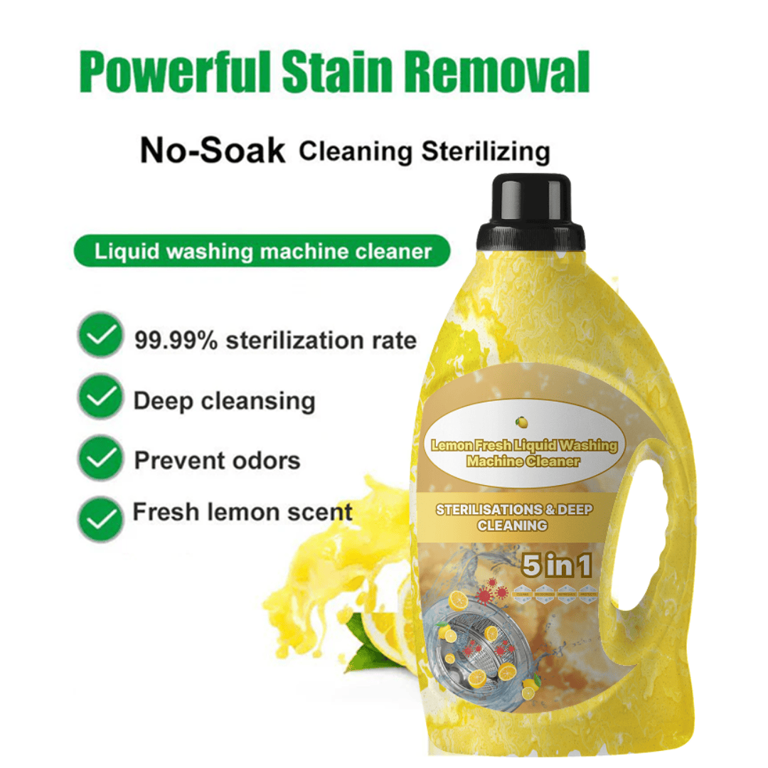 Washing Machine Cleaner (Set of 3) | Laundry Clothes Washer Drum Cleaning Liquid Washing Machine Cleaner (Set of 3)