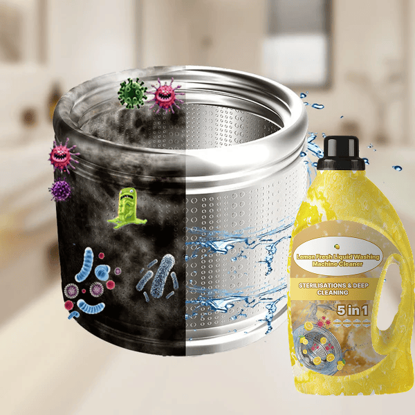 Washing Machine Cleaner (Set of 3) | Laundry Clothes Washer Drum Cleaning Liquid Washing Machine Cleaner (Set of 3)