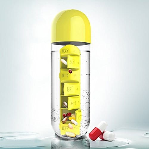 Water Bottle Pill Box Organizer Water bottle Water Bottle Pill Box Organizer