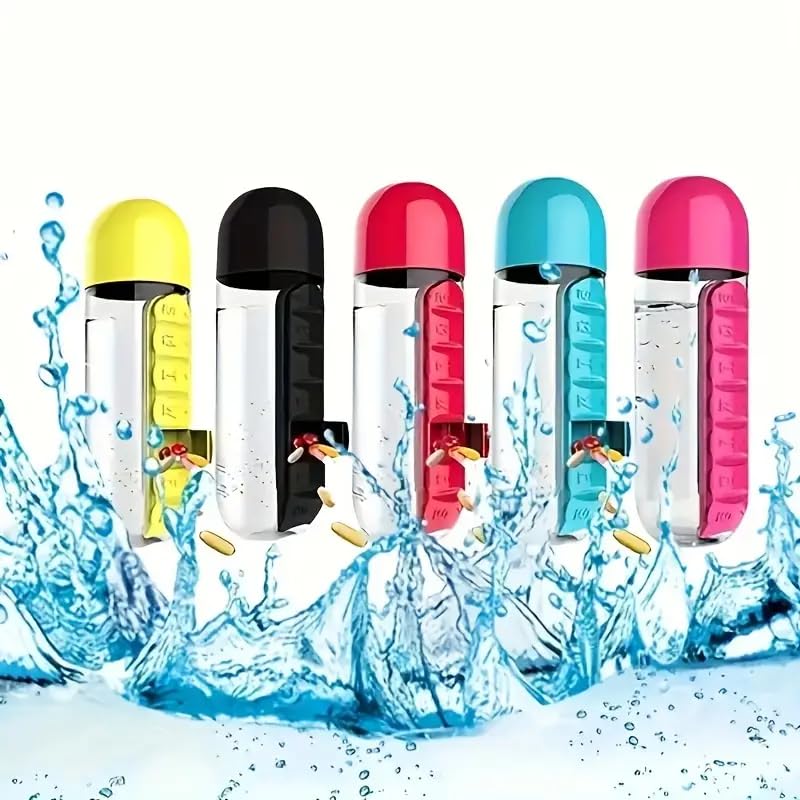 Water Bottle Pill Box Organizer Water bottle Water Bottle Pill Box Organizer