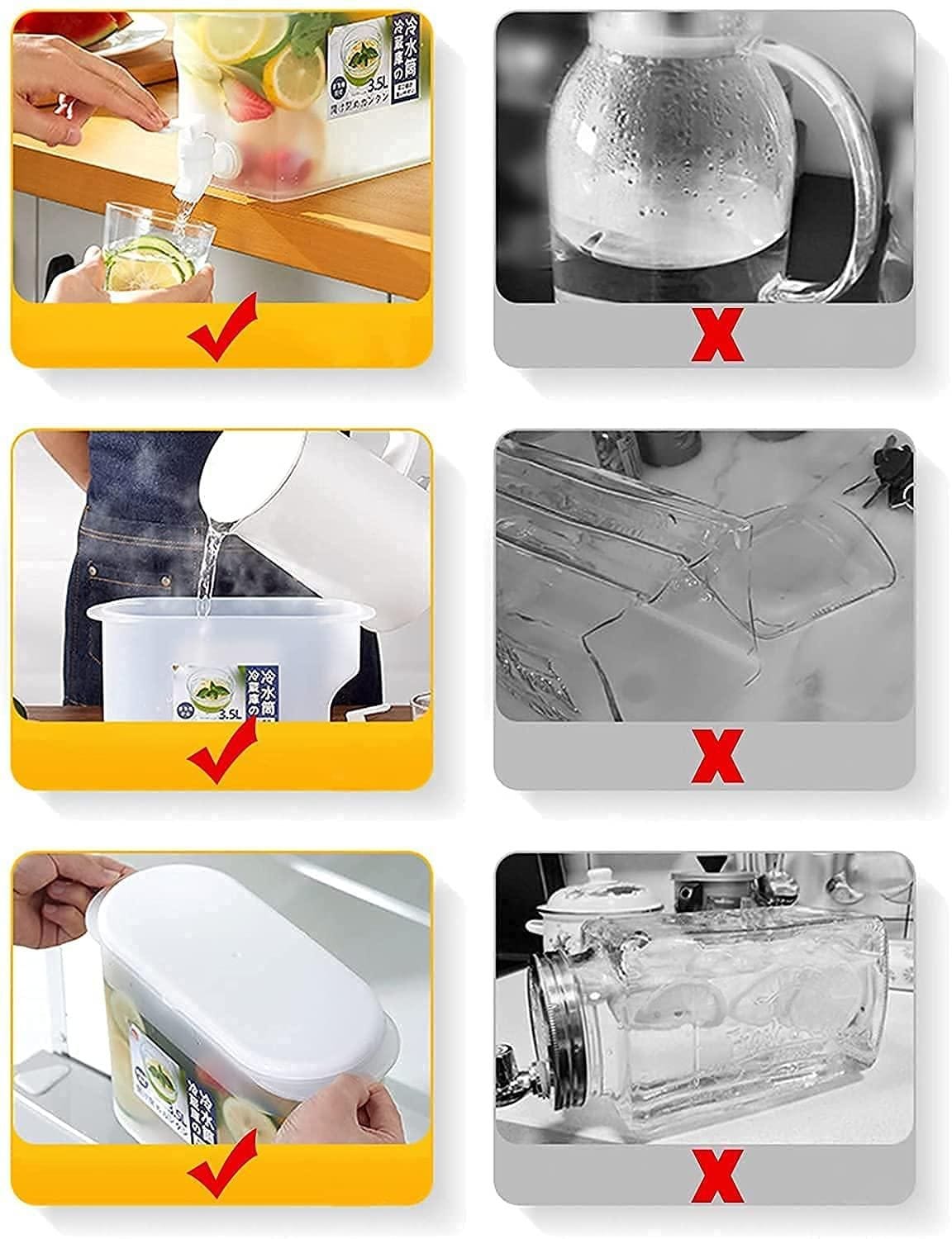 Water With Dispenser Tap Jar Container Jug Faucet Water Cane - Water Jug with Faucet Water Jug With Faucet