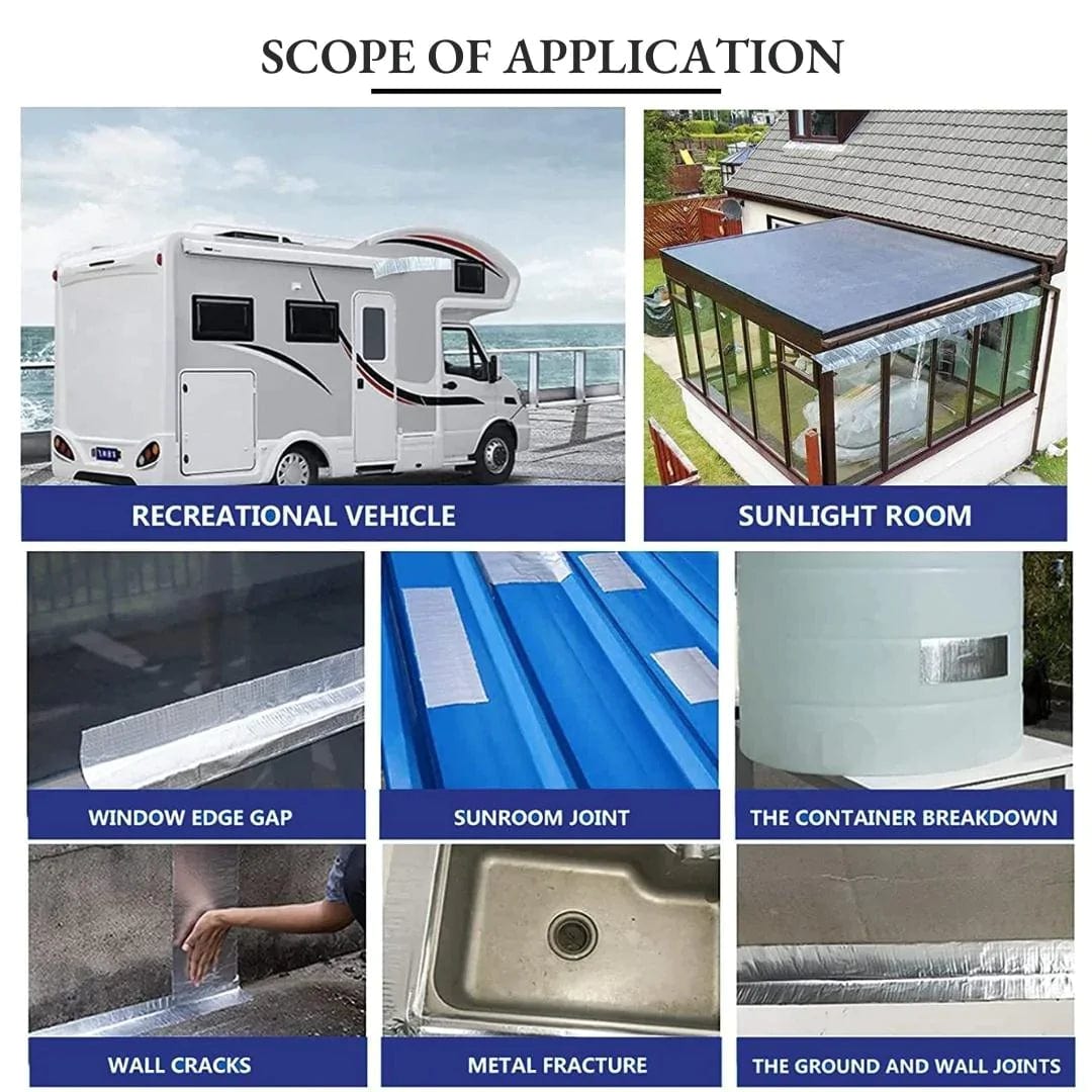 Waterproof Aluminium Foil Tape Water Sealing Adhesive Duct Tape Buy 1 Get 1 Free Tapexel Waterseal Aluminium Tape (Set of 2)