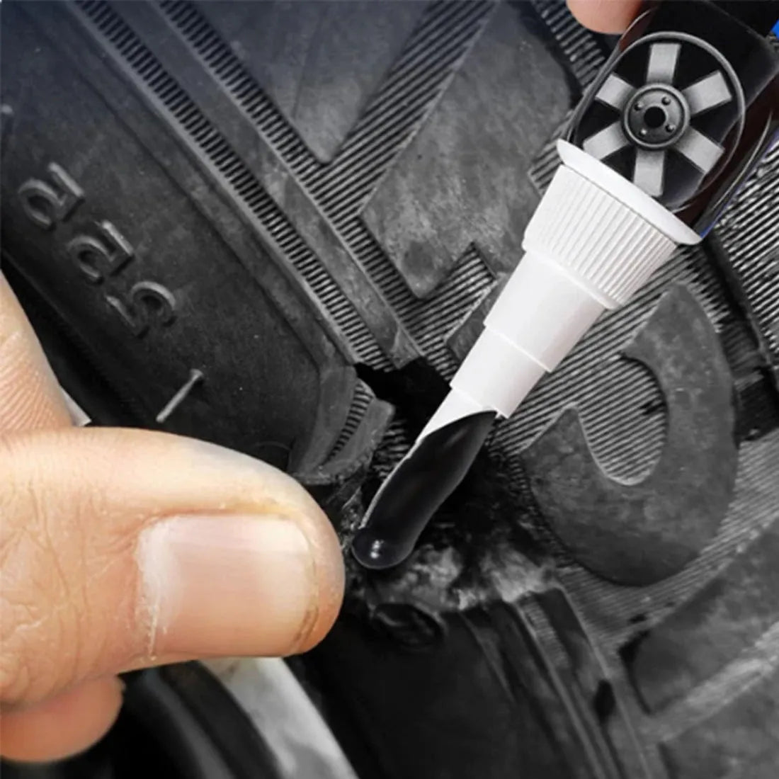 Waterproof Flexible Tyre Repair Adhesive (Pack of 2) | Tyre Puncture Car Tubeless Tire Repair Fix Liquid - Waterproof Flexible Tyre Repair Adhesive (Pack of 2)