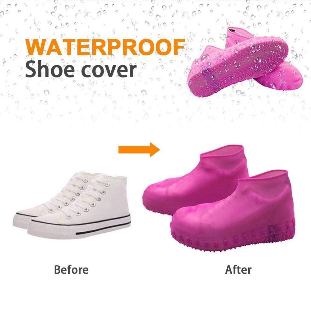 Waterproof Rainproof Shoes Cover Water Resistant Silicone Shoe Covers Waterproof Shoe Covers (Pack of 2)
