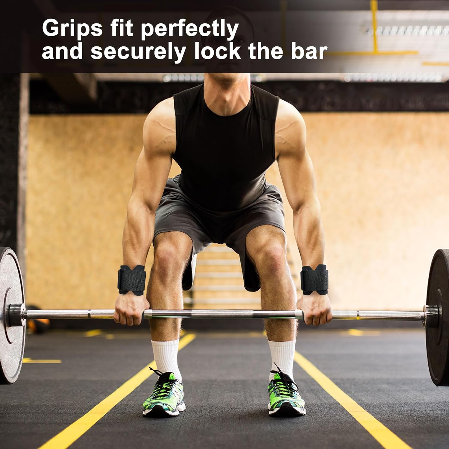 Weightlifting Wrist Hooks (Pack of 2) | Strenghth Lifts Lifting Hooks Weight Straps Wrist Deadlift Grips - Weightlifting Wrist Hooks (Pack of 2)