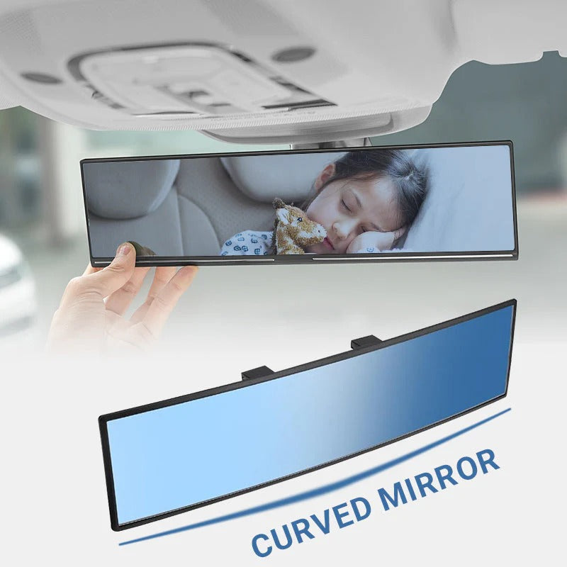 Wide Curved Rearview Mirror For Cars - Wide Curved Rearview Mirror For Cars