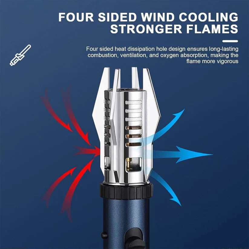 Windproof Flame Lighter | Gas Lighter Outdoor Torch Lighter Jet Butane Refillable - You Deserve Everyday Gear - Windproof Flame Lighter