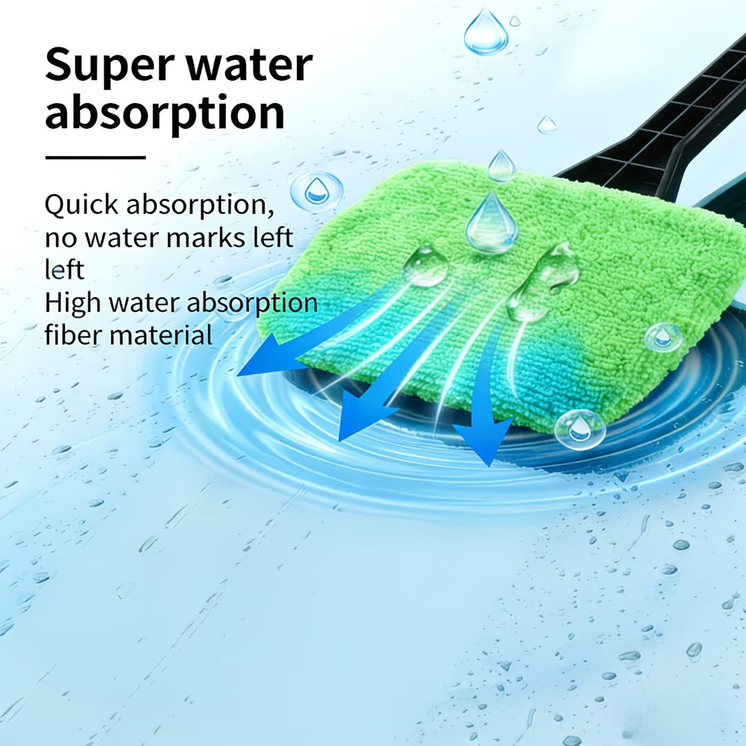 Windscreen Cleaner (Set of 2) | Glass Cleaner Microfiber Cloth Interior Car Windshield Cleaning Wiper Windscreen Cleaner (Set of 2)