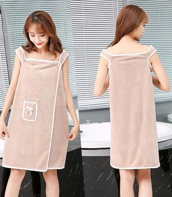 Women's Wearable Bath Towel | Bath Robe Towels Bathroom Micro Fibre Towel For Women Women's Wearable Bath Towel