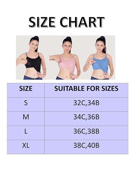 Women's Camisole With Built-in Bra (Pack of 2) | Tank Top Women Cami Ladies Top Sleeveless Dress - Bras - Women'S Loose Cami with Built-in Tank Top (Pack of 2)