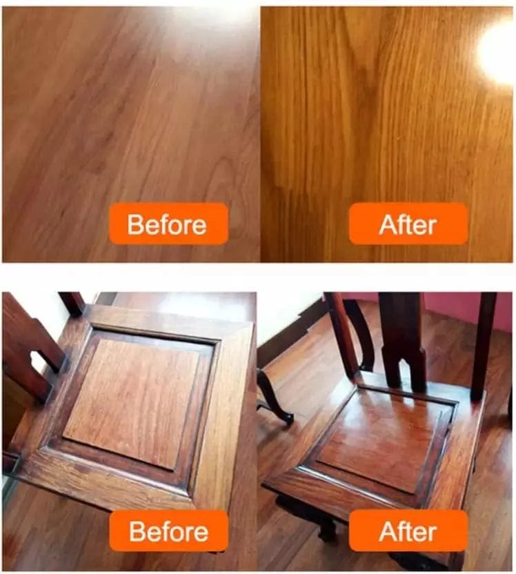 Wood Polish Furniture Spray Wood Floor Wax Cleaner Natural Polish - Furniture Wood polish for Cleaning (Pack of 2) Furniture Wood Polish (Pack of 2)