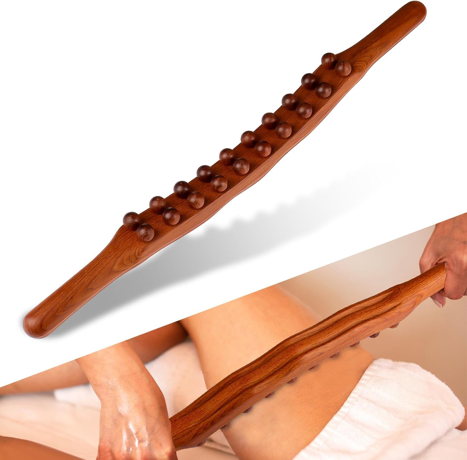Wooden Massage Stick | Body Massager Full Body Massage Machine tools Wooden Massager - Wooden Massage Stick