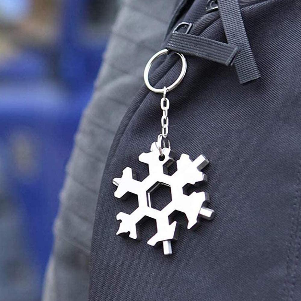 18 in 1 Snowflake Multipurpose Tool All in One Pocket Tool 18-in-1 Snowflake Multi-tool