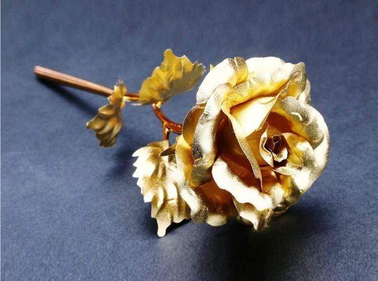 24K Gold Plated Rose Gift Flower Gold Dipped Rose Gold Plated Rose