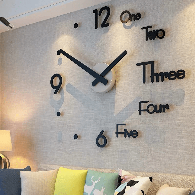 3d Wall Clock Designer Decorative DIY Clock for Living Room Diy 3d Wall Clock