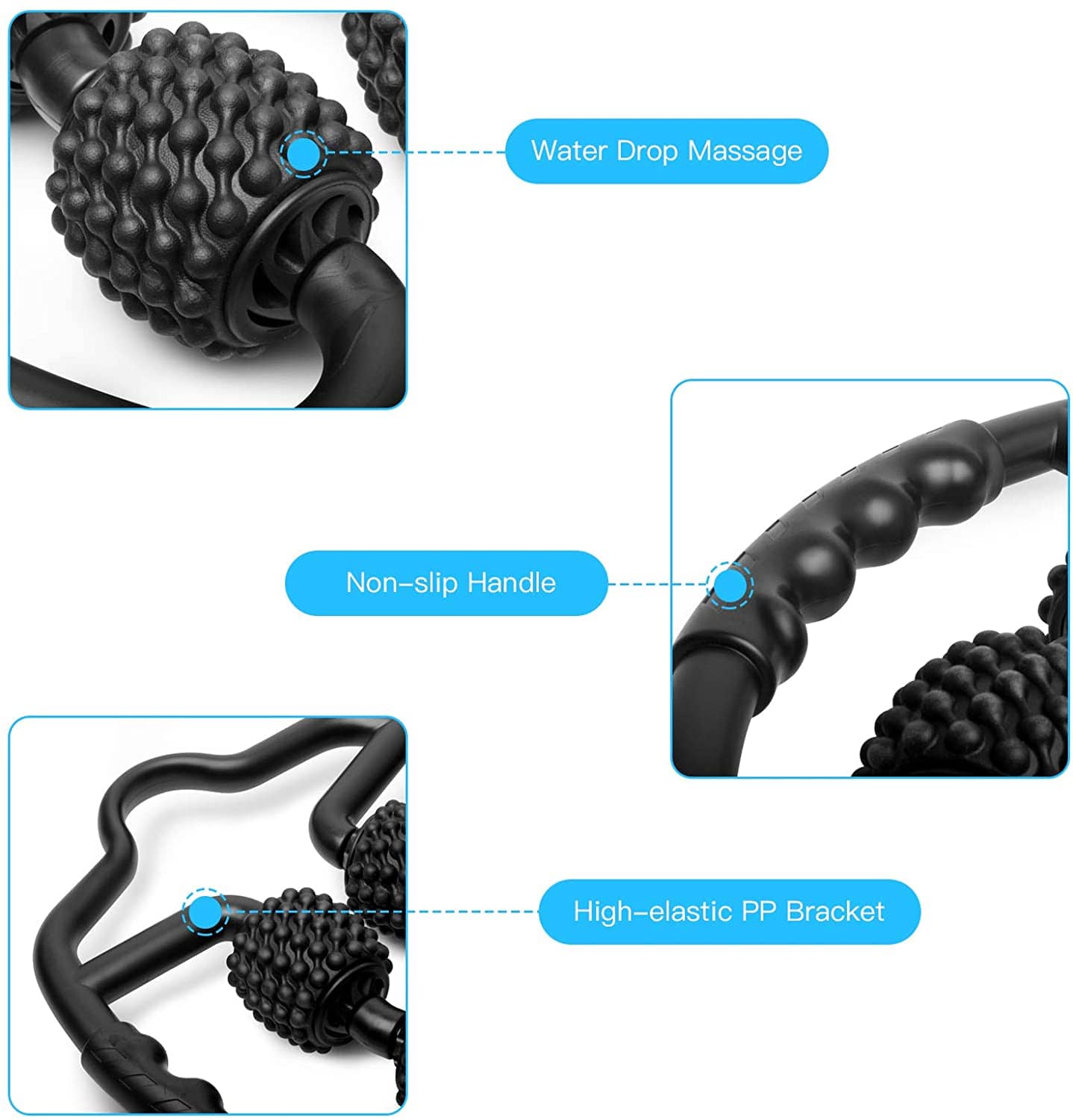 4 Point Massage Foam Roller Best Trigger Point Body Massager 4 Point Massage Foam Roller