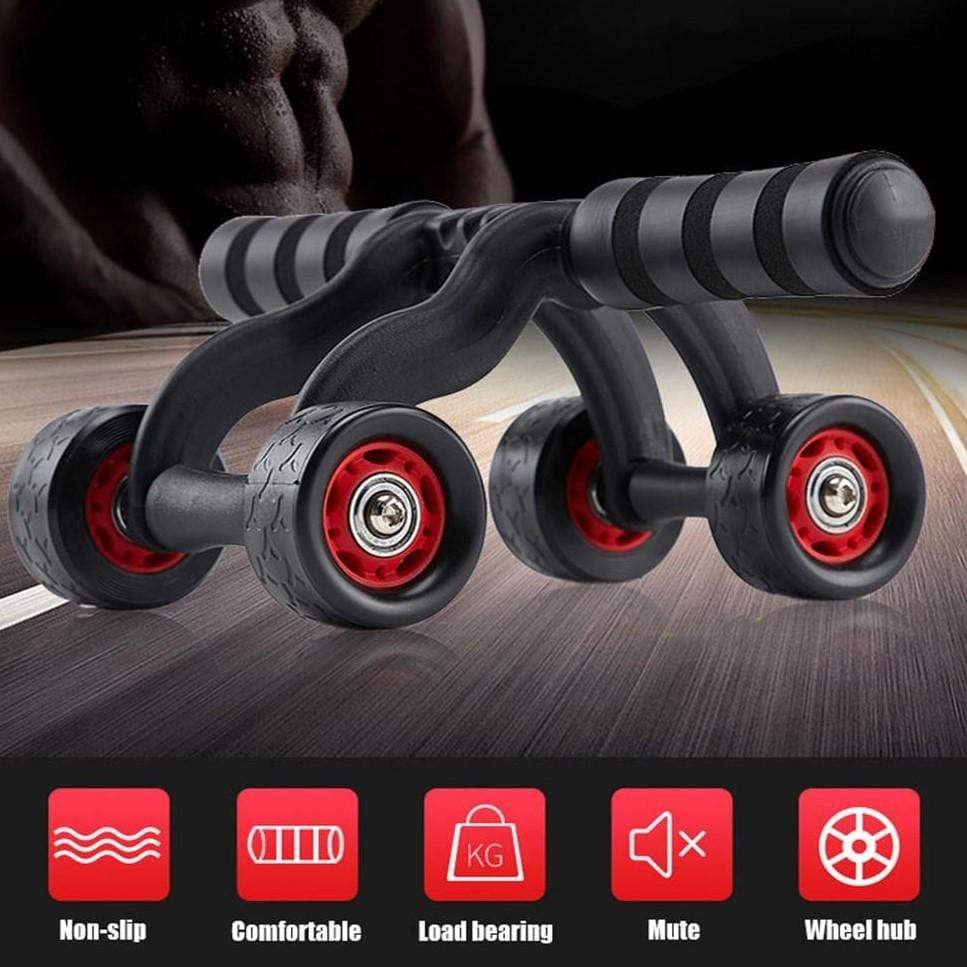 4 Wheel Abs Roller Home Gym Equipment for Workout 4 Wheel Abs Roller
