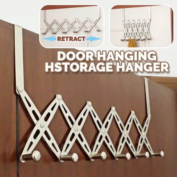 [ 6 Hook ] Stainless Steel Door Hanging Hanger Hook [ 6 Hook ] Stainless Steel Door Hanging Hanger Hook